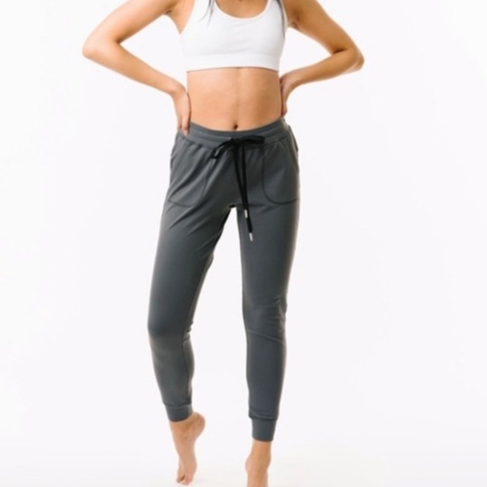 NWT Zyia Unwind Jogger Pant pants Grey XL X Large